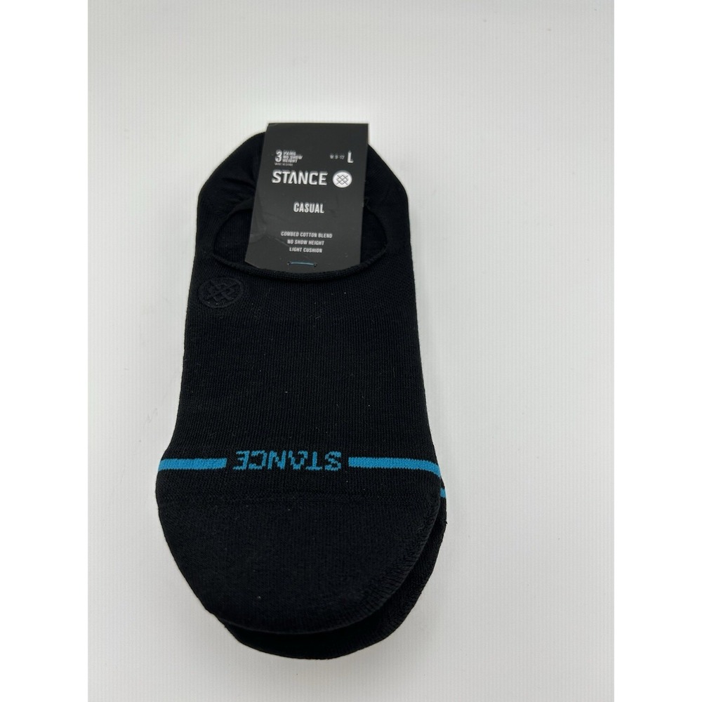 New Stance Sport Designer Mens 3 Pack Performance Casual No Show  Socks Size L